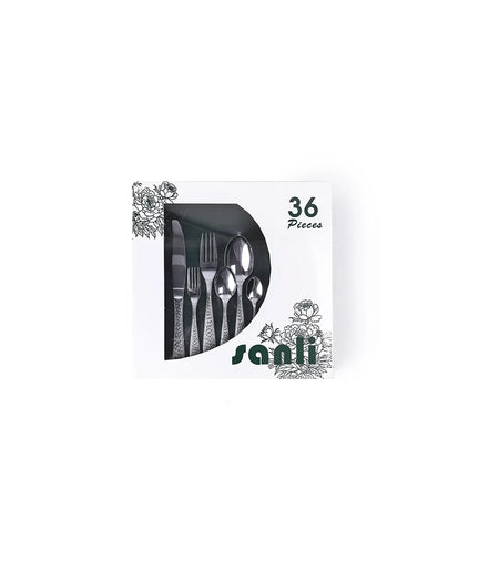 طقم معالق استانلس فضي 36 ق