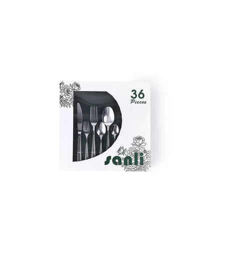 طقم معالق استانلس فضي 36 ق